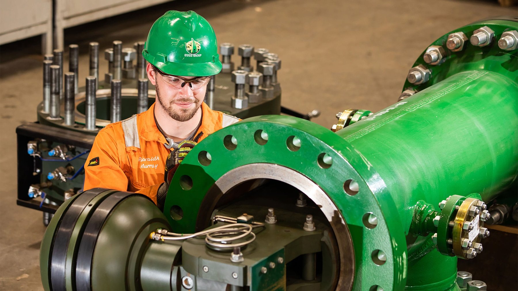 STATS engineer working on a piece of BISEP equipment