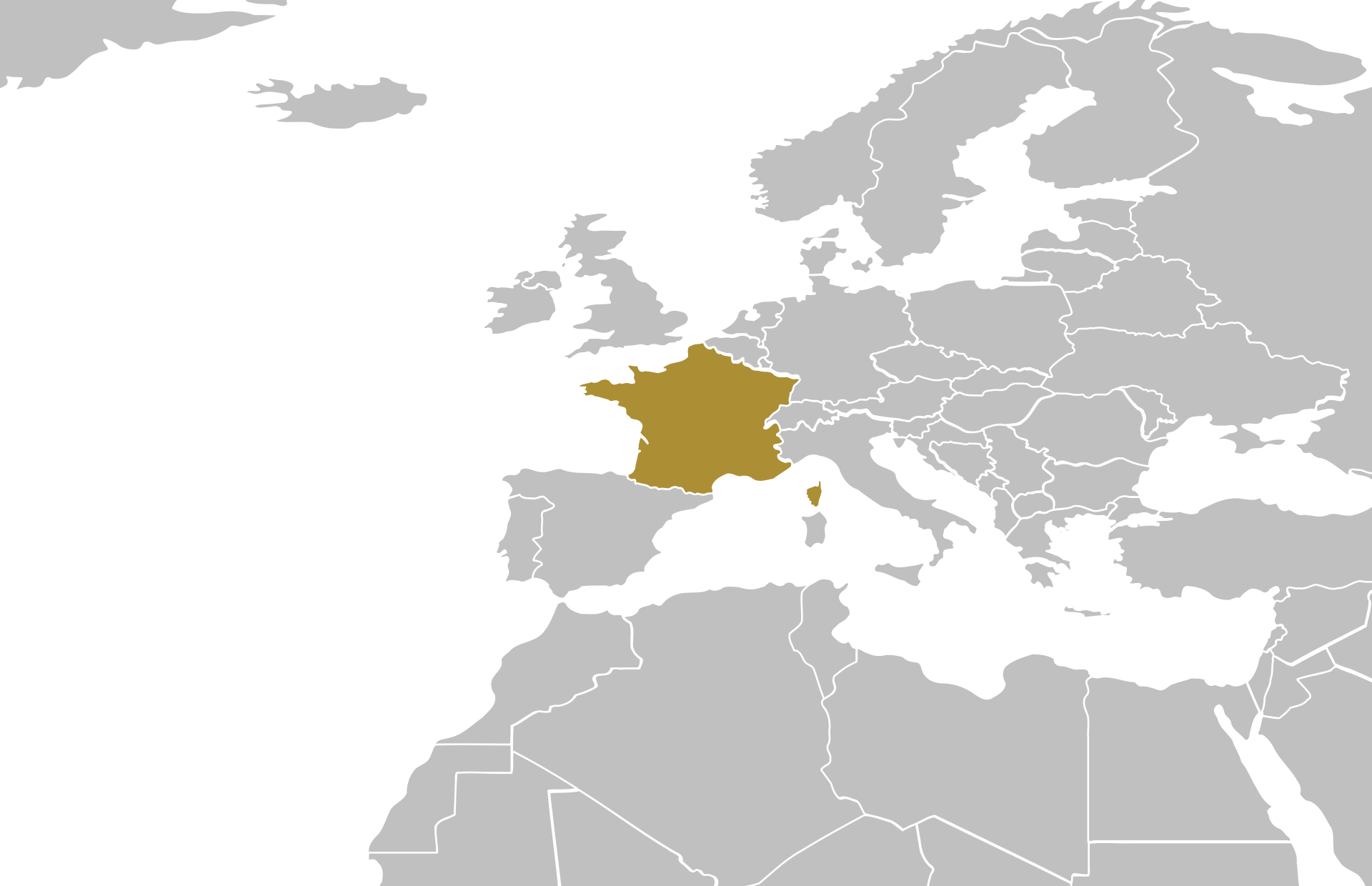 France location on a map