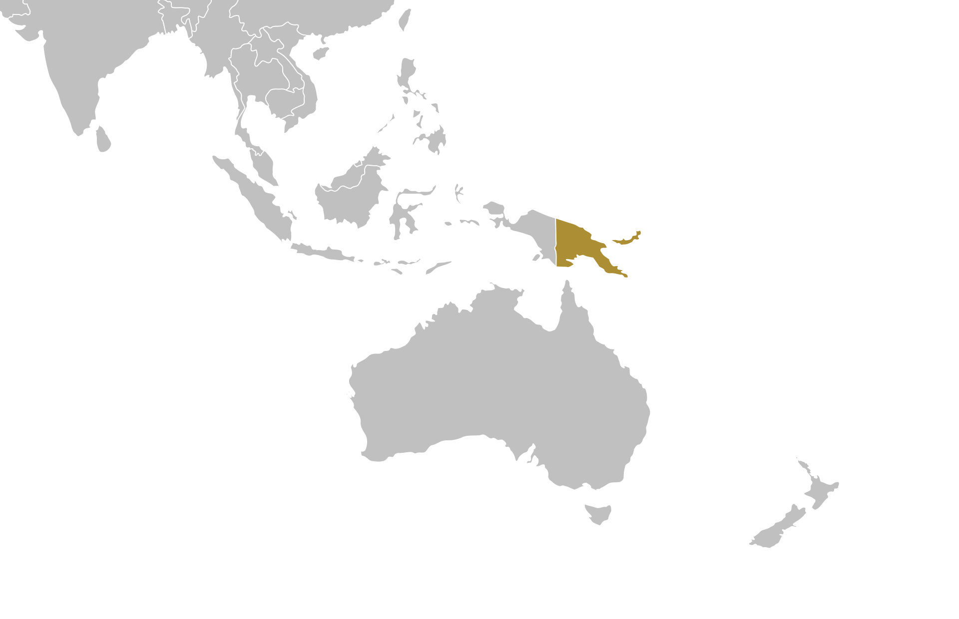 Papua New Guinea location on a map