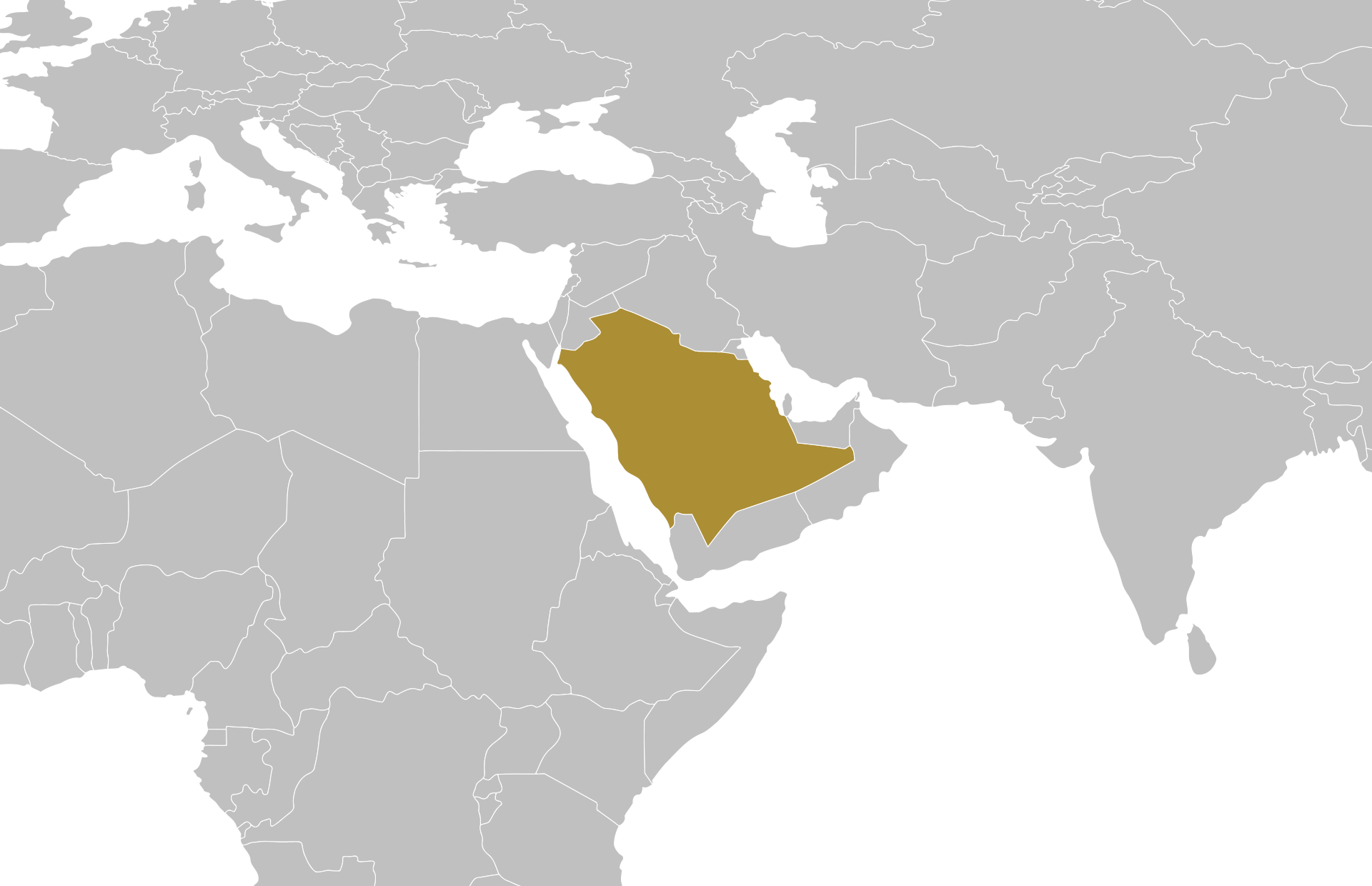 Saudi Arabia Saudi Arabia location on a map